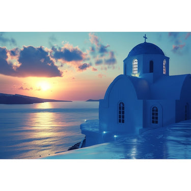 Santorini Greece Canvas